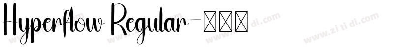 Hyperflow Regular字体转换